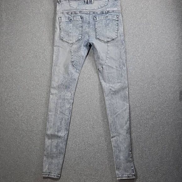 David Kollar Jeans Skinny 30x32 Rock Star Distressed Acid Wash - Picture 8 of 13
